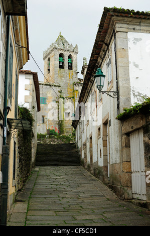 La collegiata di Santa Maria de Baiona, Galizia, Spagna Foto Stock