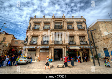 Lo storico Hotel Imperial Hotel nella Città Vecchia di Gerusalemme, Israele. Foto Stock