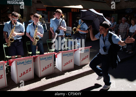 Francia Lot-Cele Figeac, studente musicisti jazz da STATI UNITI D'AMERICA Foto Stock