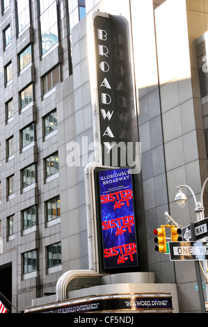 Sister Act e spettacolo al teatro di Broadway a New York City, Stati Uniti d'America Foto Stock