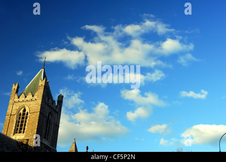 Una vista di St Audoen la Chiesa in Dublino. Foto Stock