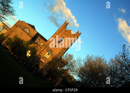 Una vista di St Audoen la Chiesa in Dublino. Foto Stock