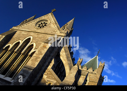 Una vista di St Audoen la Chiesa in Dublino. Foto Stock