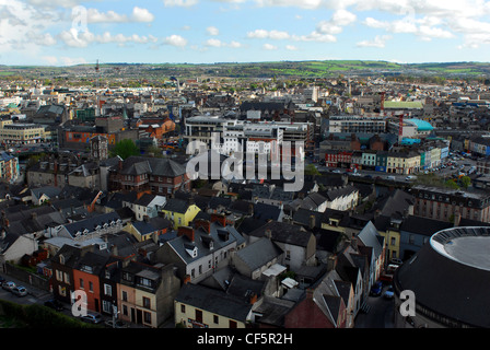 Una vista sui tetti di sughero da Shandon. Foto Stock