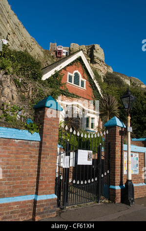 La East Hill sollevare anche noto come la scogliera ferrovia in Hastings. Foto Stock