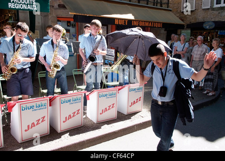 Francia Lot-Cele Figeac, studente musicisti jazz da USA FOTO DI Glyn Genin Foto Stock