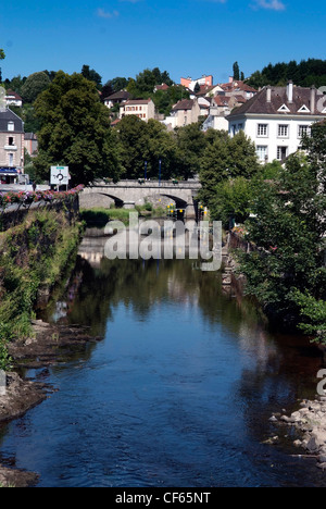 La Francia, la Creuse, Aubusson, Fiume Creuse Foto Stock