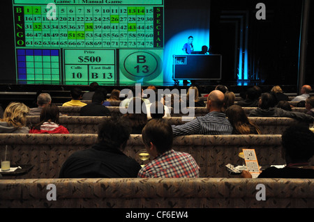La nave di crociera al gioco del bingo Foto Stock