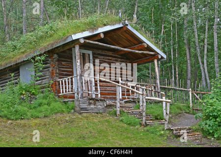 Robert Servizio registro della casa di Dawson City, Yukon, Canada Foto Stock