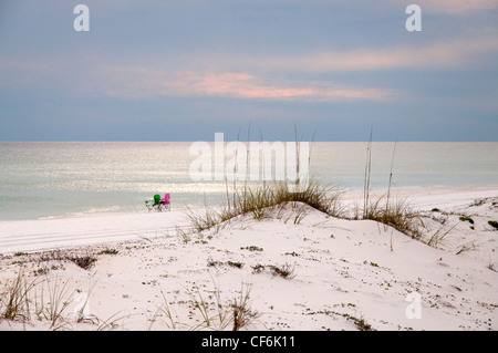 Una vista sulla spiaggia e sul Golfo del Messico di Okala Isola Foto Stock