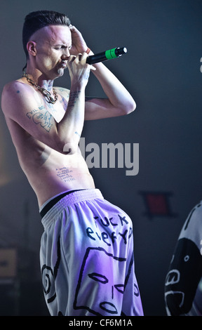 Die Antwoord giocando a Voodoo Festival 2010 in New Orleans. Foto Stock