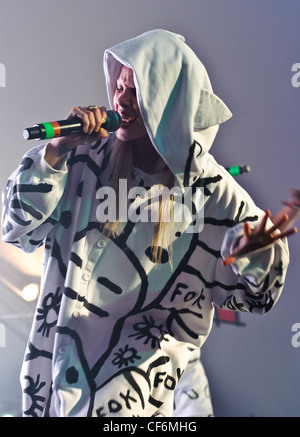 Die Antwoord giocando a Voodoo Festival 2010 in New Orleans. Foto Stock