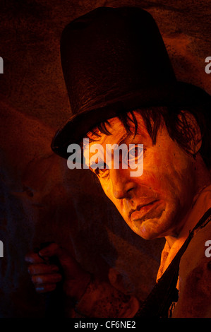 "Tubman' figura. San Clements grotte. I contrabbandieri avventura. West Hill. Hastings. East Sussex. Inghilterra Foto Stock