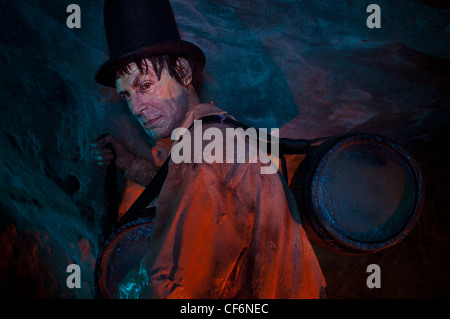 "Tubman' figura. San Clements grotte. I contrabbandieri avventura. West Hill. Hastings. East Sussex. Inghilterra Foto Stock