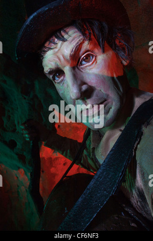 "Tubman' figura. San Clements grotte. I contrabbandieri avventura. West Hill. Hastings. East Sussex. Inghilterra Foto Stock