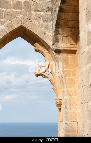 Dettaglio di Bellapais abbey, Cipro Foto Stock