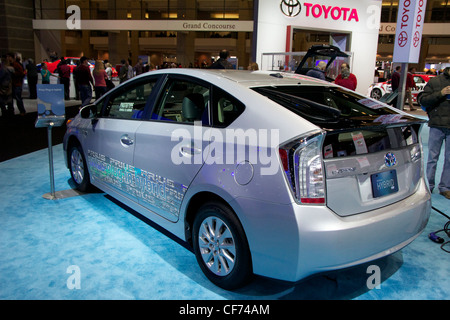 2013 Toyota Prius Plug in hybrid. 2012 Chicago Auto Show. Foto Stock