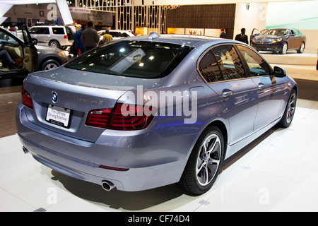2013 BMW Active Hybrid 5 berlina di serie. 2012 Chicago Auto Show. Foto Stock