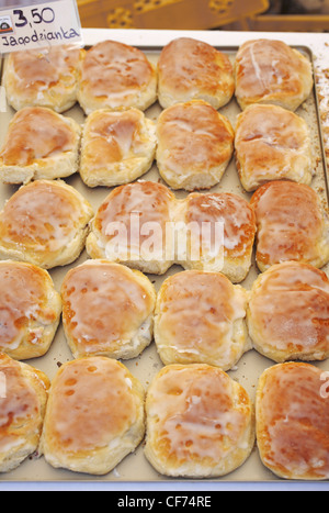 Jagodzianki, polacco ciambelle dolci, Polonia Foto Stock