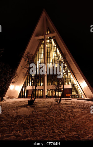 La Chiesa di Tromsdalen, Tromso Foto Stock