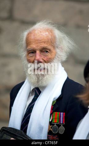 Michael Lapage durante 11 novembre 2011 Cerimonia di Ypres. Lui è un ambasciatore olimpico Foto Stock