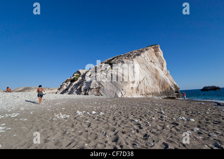 Roccia di Afrodite, area di Paphos, Cipro Foto Stock