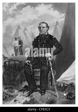 Zachary Taylor U.S. Grande esercito whig generale 1784 al 1850 dodicesimo presidente degli Stati Uniti del 1849 al 1850 Foto Stock