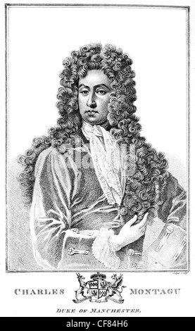 Charles Edward Montagu primo duca di Manchester Earl 1656 1722 Whig Boyne consigliere privy ambasciatore britannico Foto Stock