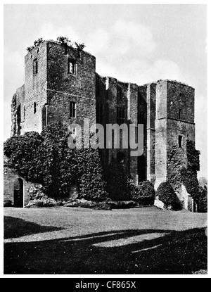 Il Castello di Kenilworth Caesar's Tower Warwickshire Inghilterra Norman Tudor royal palace West Midlands England Europa REGNO UNITO Foto Stock