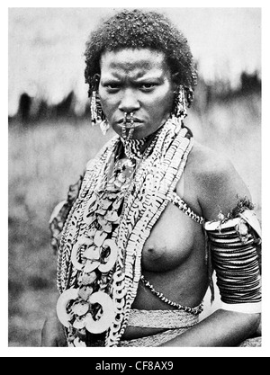 Ereditiera di Papua family jewels Nuova Guinea 1927 Foto Stock