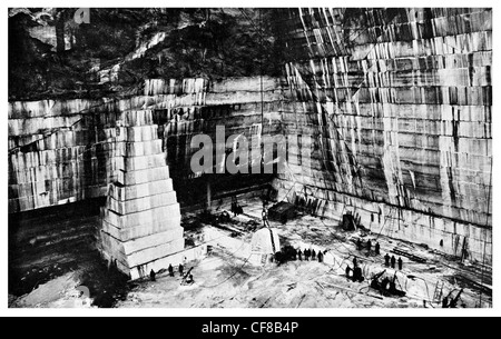 1927 Cascate Sutherland Cava di marmo presso il Proctor negli Stati Uniti Foto Stock