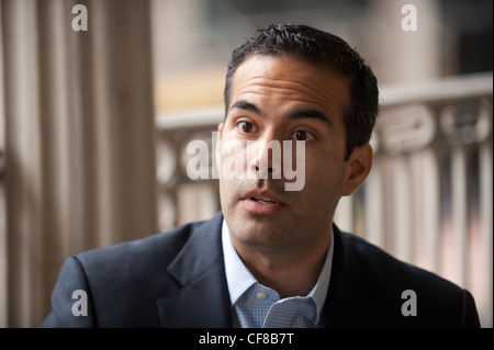 Ispanico il repubblicano George P. Bush, figlio dell ex governatore della Florida Jeb Bush e nipote di ex U.S. Il Presidente George W Bush Foto Stock