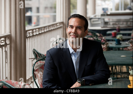 Ispanico il repubblicano George P. Bush, figlio dell ex governatore della Florida Jeb Bush e nipote di ex U.S. Il Presidente George W Bush Foto Stock