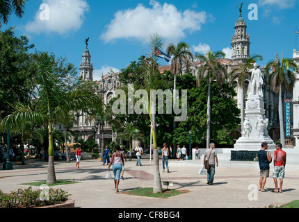 Parque Central Gran Teatro de la Habana Avana Cuba Foto Stock