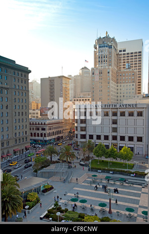Gli Stati Uniti, California, San Francisco Downtown, Union Square Foto Stock
