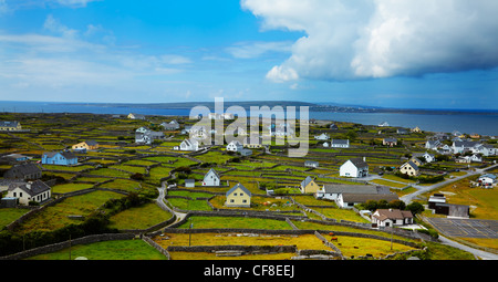 Paesaggio panoramico di Inisheer Isola, parte delle Isole Aran, Irlanda. Foto Stock