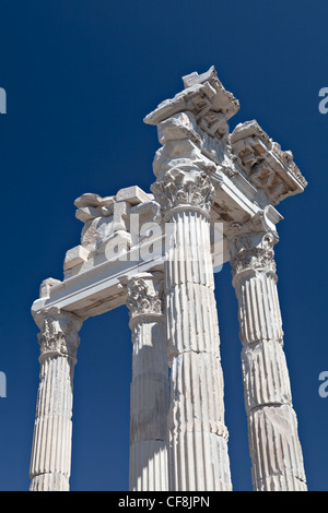 Tempio di Traiano, Bergama,Izmir, Turchia Foto Stock