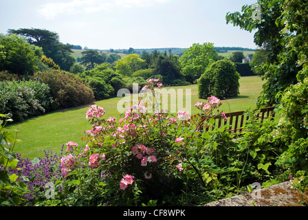 I giardini in West Dean College motivi nelle vicinanze del Chichester, West Sussex, Regno Unito Foto Stock