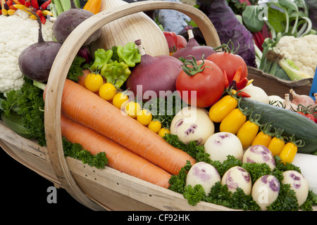 Visualizza le verdure in trugg Malvern autunno show 2011 Foto Stock