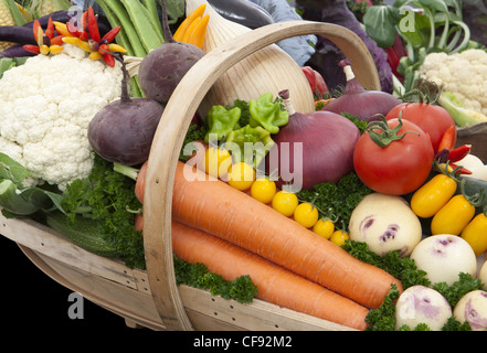 Visualizza le verdure in trugg Malvern autunno show 2011 Foto Stock