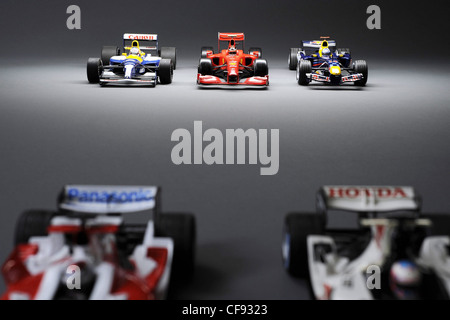 Auto, Automobile, acceso, Ferrari, modello Renault, Mercedes, formula 1, Foto Stock