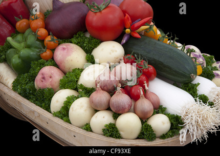 Visualizza le verdure in trugg Malvern autunno show 2011 Foto Stock