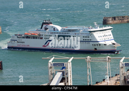 Seafrance car ferry Berlioz, port of Dover, Kent, England, UK Foto Stock