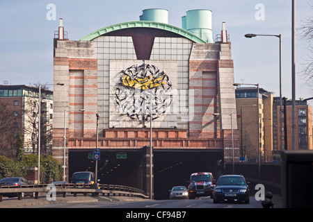 Londra, Limehouse portale occidentale di Limehouse link tunnel Marzo 2012 Foto Stock