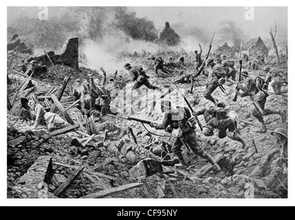 Londra Territorials Battaglia di Pozières, che è stato parte della Battaglia delle Somme.23 Luglio - 7 Agosto 1916 Foto Stock