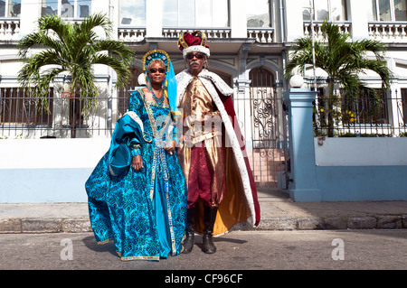 La Trinidad e Tobago il Carnevale è un evento annuale festeggiato il lunedì e il martedì prima del Mercoledì delle Ceneri. Foto Stock