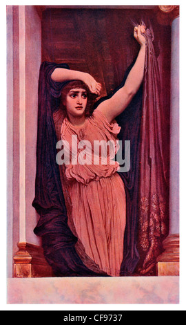 L'ultimo guardare di eroe da Lord Leighton Foto Stock