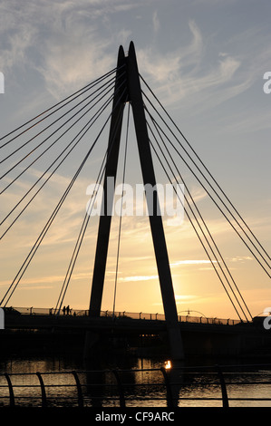 Via Marina Ponte, Southport, Merseyside Foto Stock