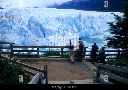 Ghiacciaio Perito Moreno parco nazionale Los Glaciares, El Calafate area, Santa Cruz provincia Patagonia Argentina Foto Stock