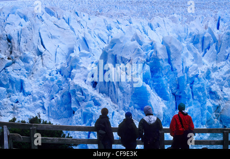 Ghiacciaio Perito Moreno parco nazionale Los Glaciares, El Calafate area, Santa Cruz provincia Patagonia Argentina. Foto Stock